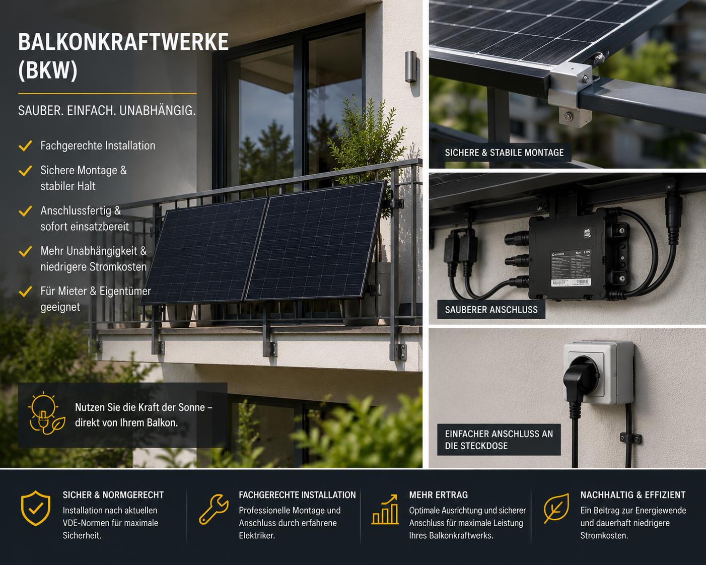 Balconies mit Solarenergie Effizient und nachhaltig