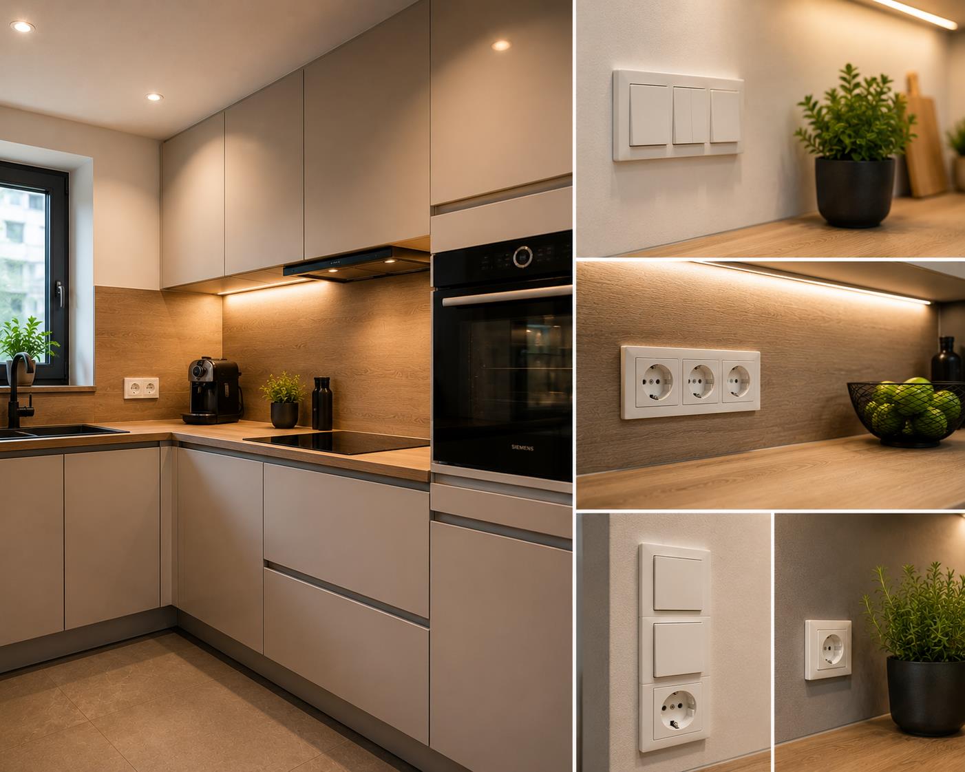 Modern kitchen with sleek details